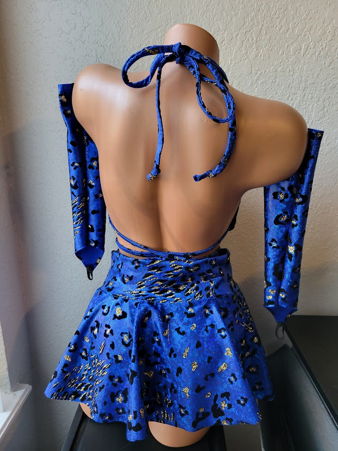 The Leo Set - Triangle Top & Mini Skater Skirt