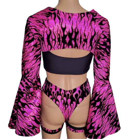 Magenta Flames Gemini Set