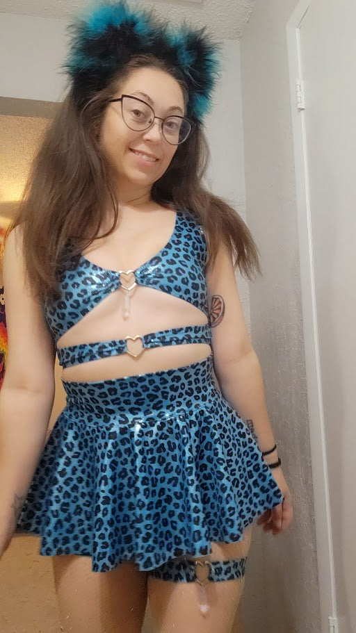 The Yara Set - Jewel Top & Mini Skater Skirt