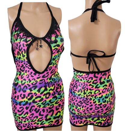 Bodycon Halter Mini Dress