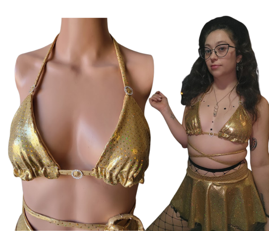 Rhinestone Triangle Top