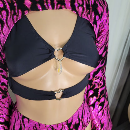 Magenta Flames Gemini Set
