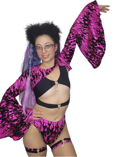 Magenta Flames Gemini Set