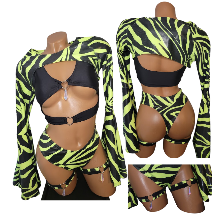 Neon Zebra Gemini Set